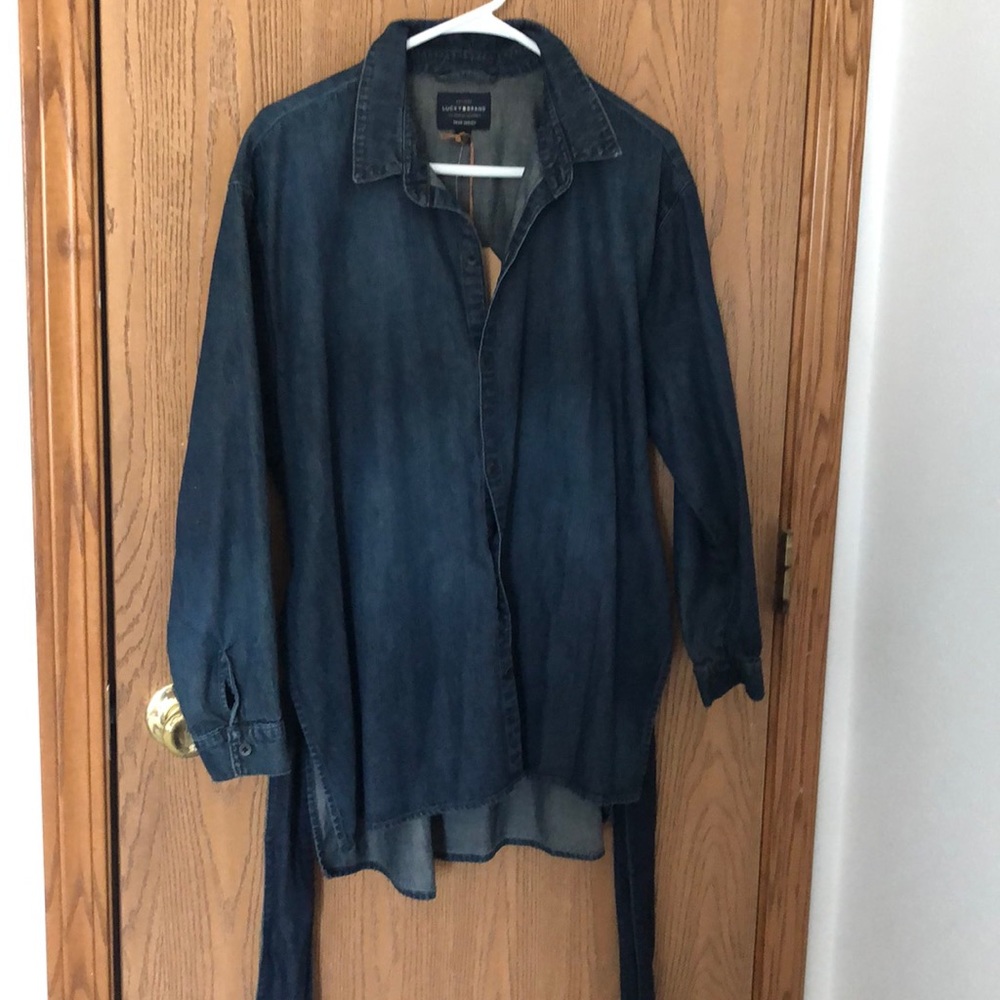 Lucky Brand true indigo denim top
